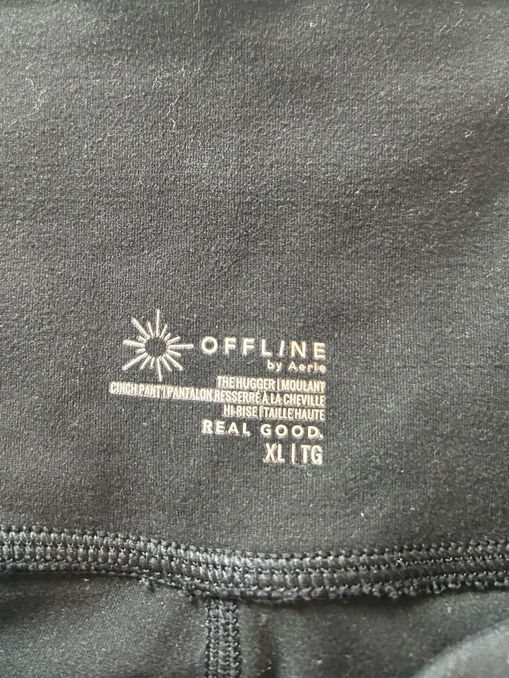Offline by aerie Women’s Leggings -Joggers- Black XL - Picture 2 of 4